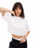 4th & Reckless applique logo boxy t-shirt in white | ASOS