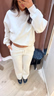 Basic straight sweatpants - Beige - Dam - Gina Tricot