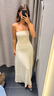 Dropped waist dress - Gul - Dam - Gina Tricot