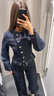 Tailored denim jacket - Blå - Dam - Gina Tricot