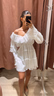 Pleated dress - Vit - Dam - Gina Tricot
