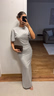 Tight grey dress