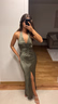 Halterneck dress - Grön - Dam - Gina Tricot