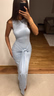 Tie dress - Blå - Dam - Gina Tricot