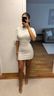 Tie back dress - Vit - Dam - Gina Tricot