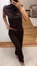 Mango Wideleg Trousers With Elastic Waist (Dark Brown/Brun) - 399 kr | Boozt.com