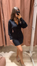 knitted button down dress