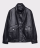 Cazadora Oversize Efecto Piel