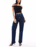 ASOS DESIGN comfort stretch straight leg jeans in rinse | ASOS