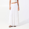 White midi skirt