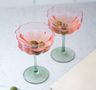 Champagneglas blomma