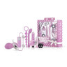 LoveBOXXX Vibrator-Set Flirty 'n Sweet Starter Kit - Vibrator, Liebeskugeln, Penisringe, Analkette