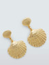 Shell Drop Earrings in Gold | endource