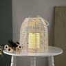 Lampion ogrodowy MODERN HAMPTONS ze świecą LED 19x21,5 cm