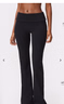 Svarta Jersey Flared Tights I Vikbar midja I STRONGER
