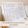 Personalisiertes Kreuzworträtsel