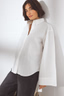 NAKD Wide Sleeve Cotton Shirt White