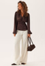 BUBBLEROOM Satin V-neck Blouse - Bubbleroom