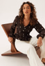 BUBBLEROOM V-neck Button Blouse - Bubbleroom