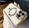 Gouden telefoonhoesje