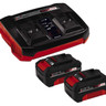 Einhell Power X-Change Starter Set (2x4Ah Akku + Ladegerät)