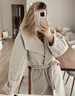 Beige kåpe