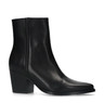 Black leather boots