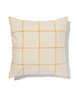 kussenhoes 50x50 ruit naturel-geel - HEMA