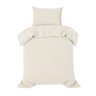 Teddy fleece dekbedovertrek beige / crème   | Action Webshop NL