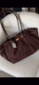 Dark Brown Suede Woven Bag | New Look 🤎
