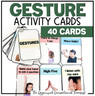 Gesture Activity Cards Early Intervention Speech Therapy Occupational Therapy
