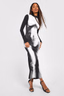 Women's Body Print Dress | Boohoo Link
