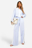 Stripe Wide Leg Trousers