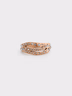 Rose Gold Aine Crystal Sculptural Ring - CHARLES & KEITH UK