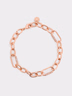 Rose Gold Reagan Crystal Chain-Link Bracelet - CHARLES & KEITH UK